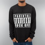 Pull Just Rhyse Parental Advisory en noir