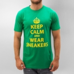 T-shirt Mister Tee Keep Calm en vert