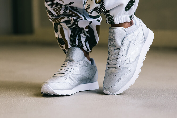 Baskets-reebok-métalliques