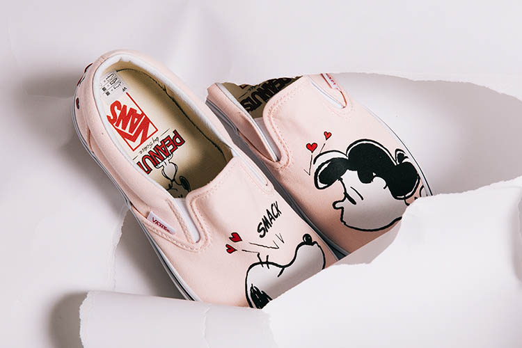 vans snoopy rose