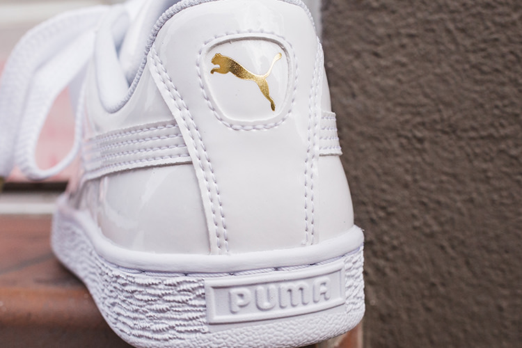 lacet blanc puma heart