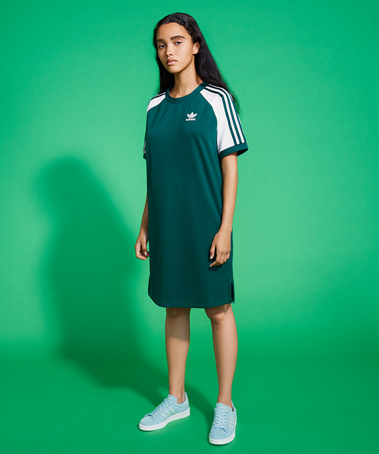 robe-verte-adidas-adicolor