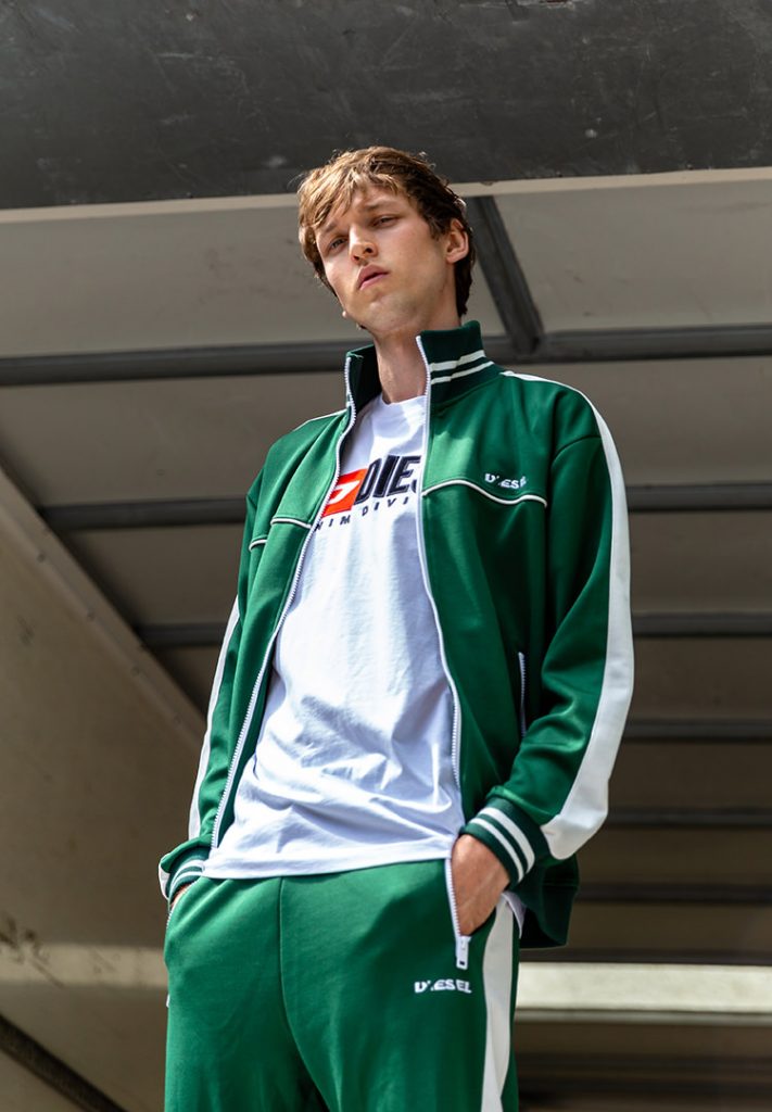 diesel_sweat_zippé_vert_homme