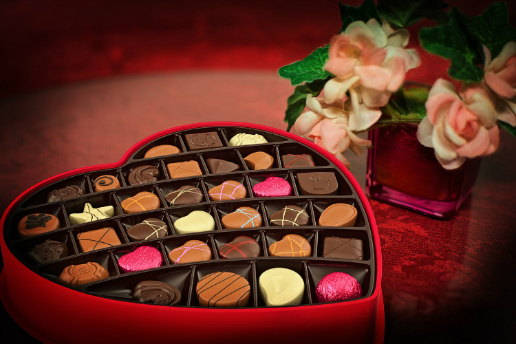 chocolats saint valentin